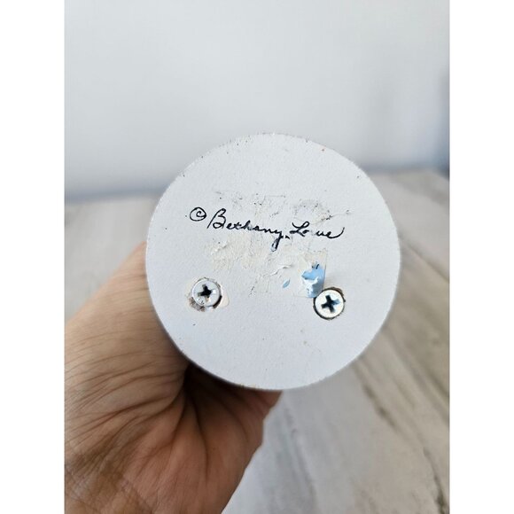 Bethany lowe pumpkin witch trick or treat statue RARE figurine plush shabby chic - Picture 9 of 9